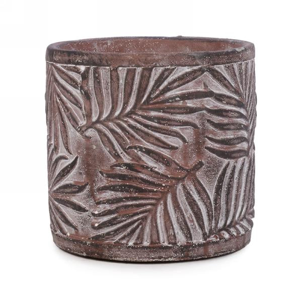Planter with Leaf Design