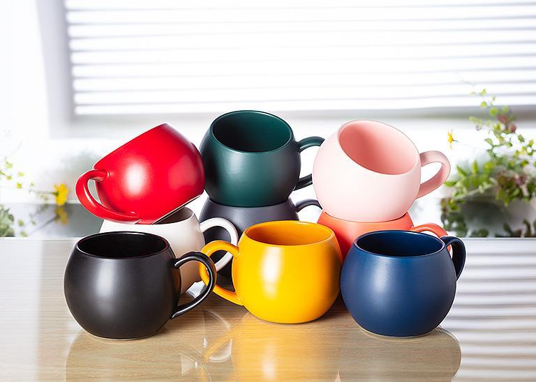 Abbott • Matte Ball Mug (Pink)