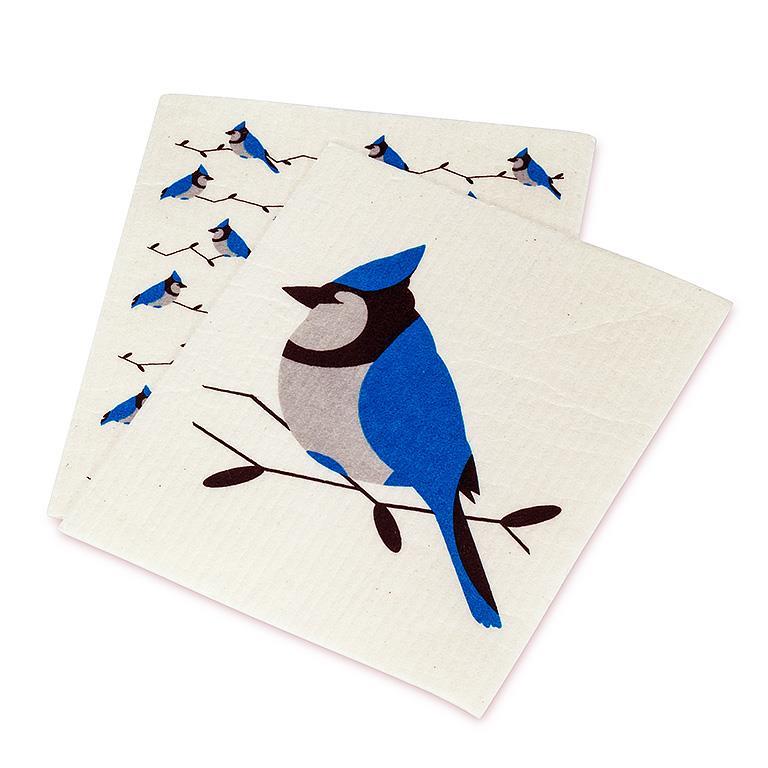 Abbott • Blue Jay Dishcloths. Set of 2