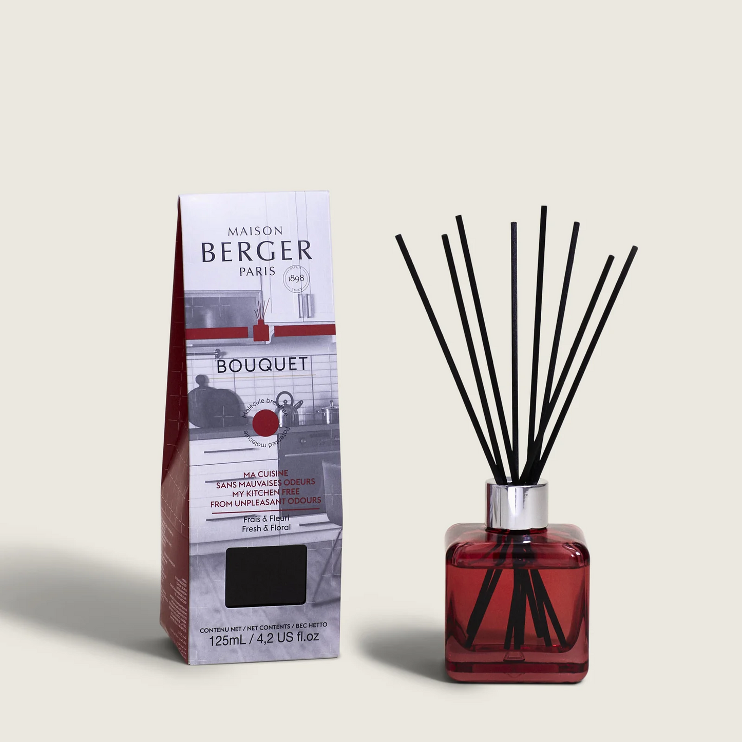 Maison Berger • Anti-Odour Kitchen 1 (Fresh & Floral) Reed Diffuser Refill