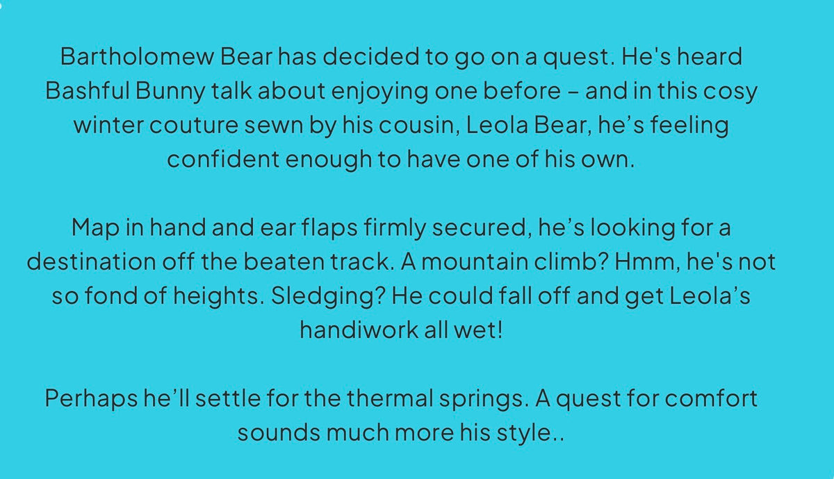 Bartholemew Bear Alpine
