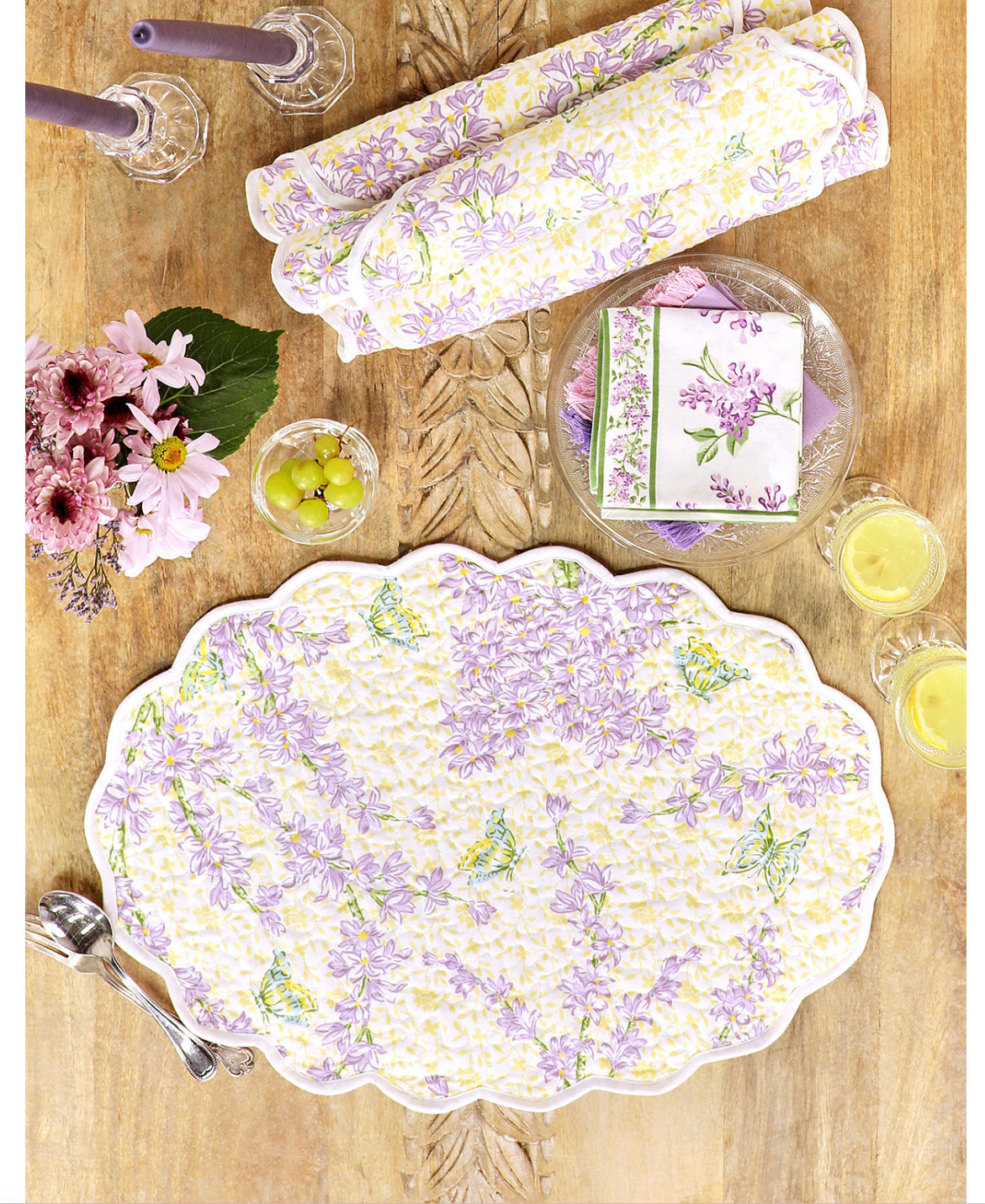 April Cornell • Quilted Placemats | Vintage Butterfly