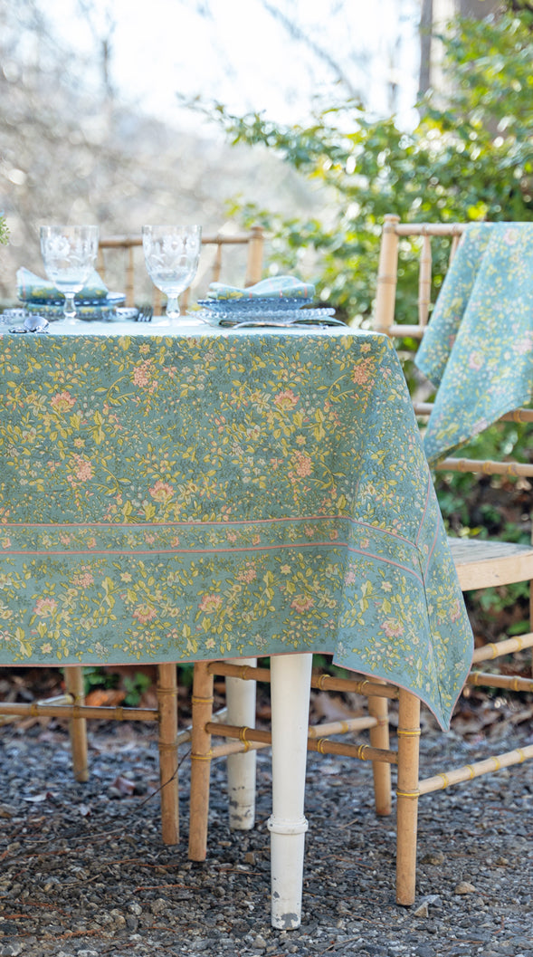April Cornell • 60 x 90”Tablecloth | Penelope Country – Blue