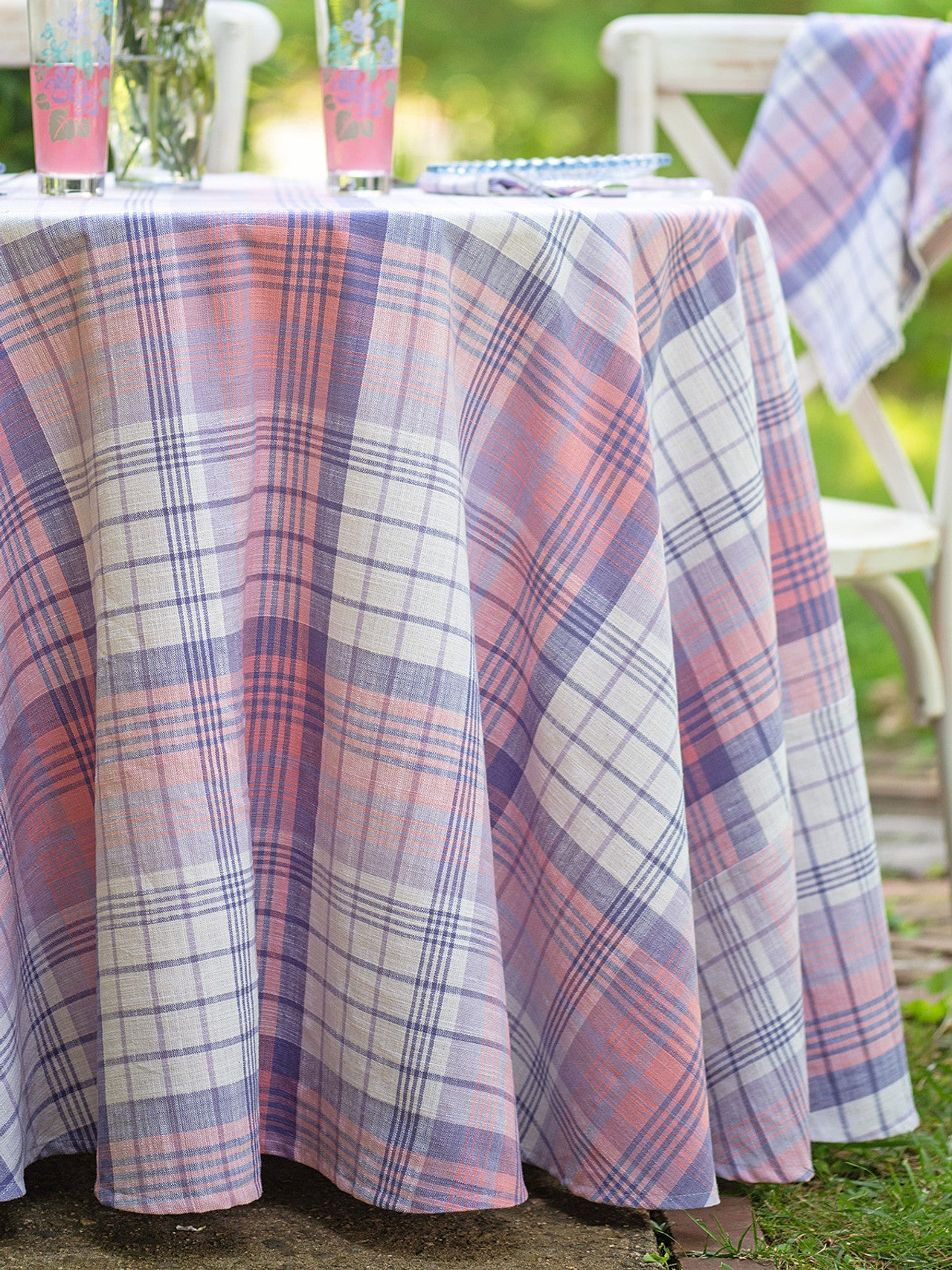 April Cornell • 88" Round Tablecloth | Hyacinth