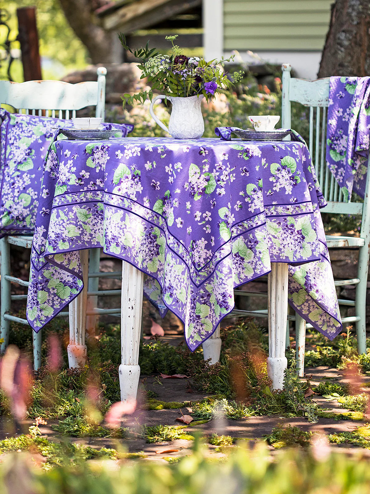 April Cornell • 36" Tablecloth | Violet – Purple