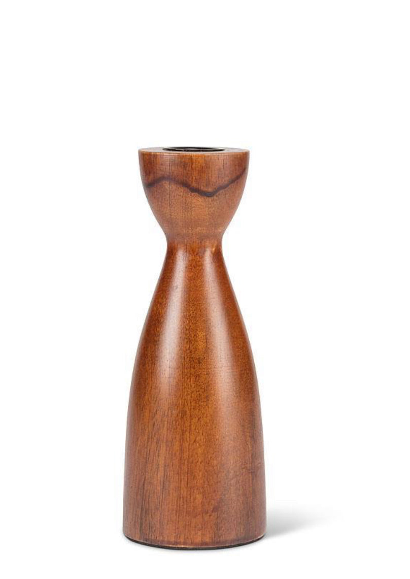 Walnut Medium Curvy Candle Holder