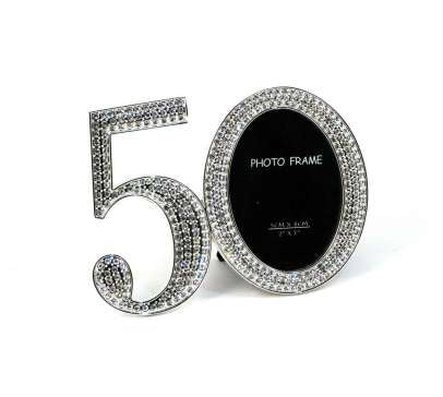 50 Frame Silver with Crystal Frame