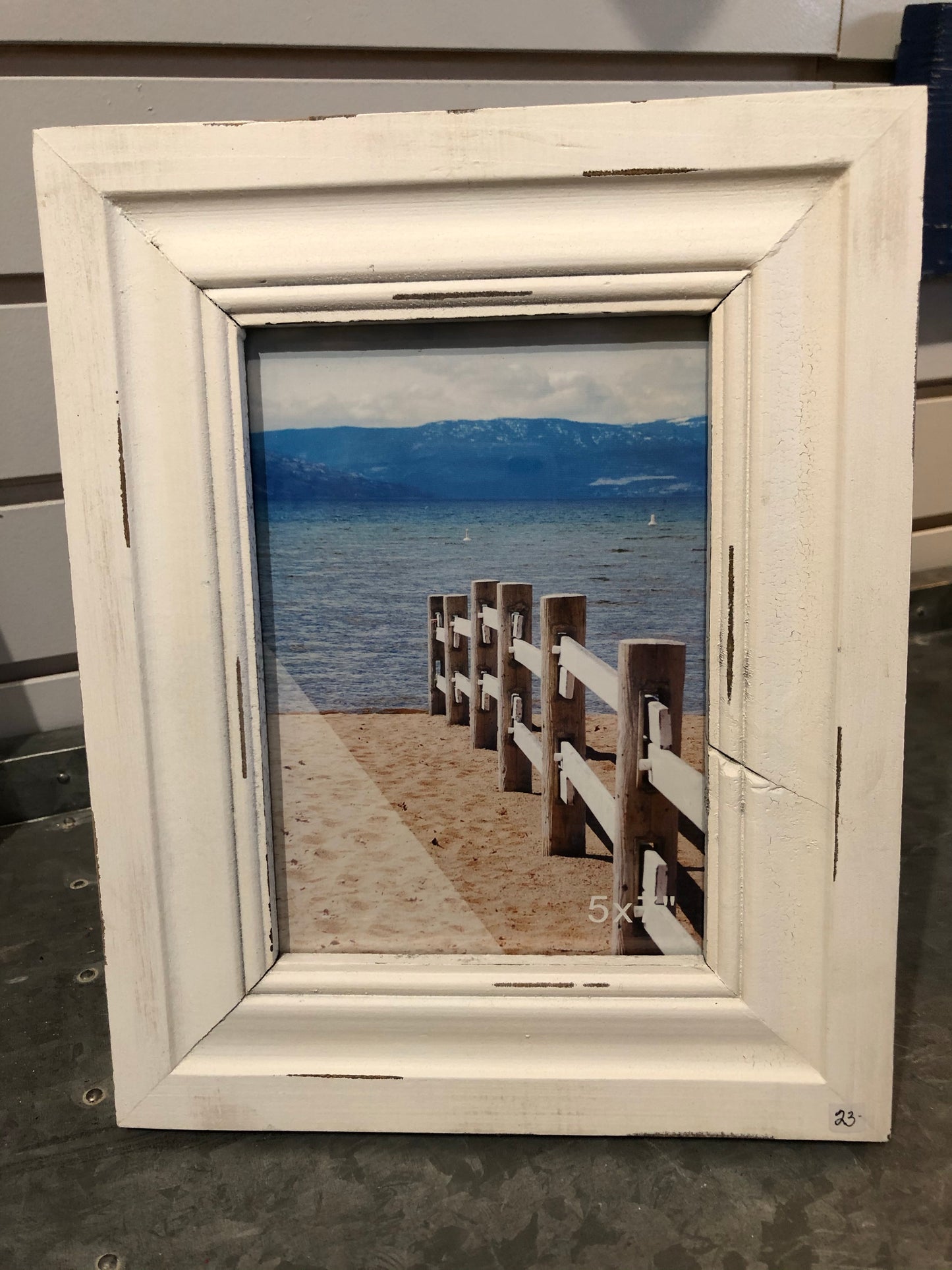 Frame White 5x7 opening