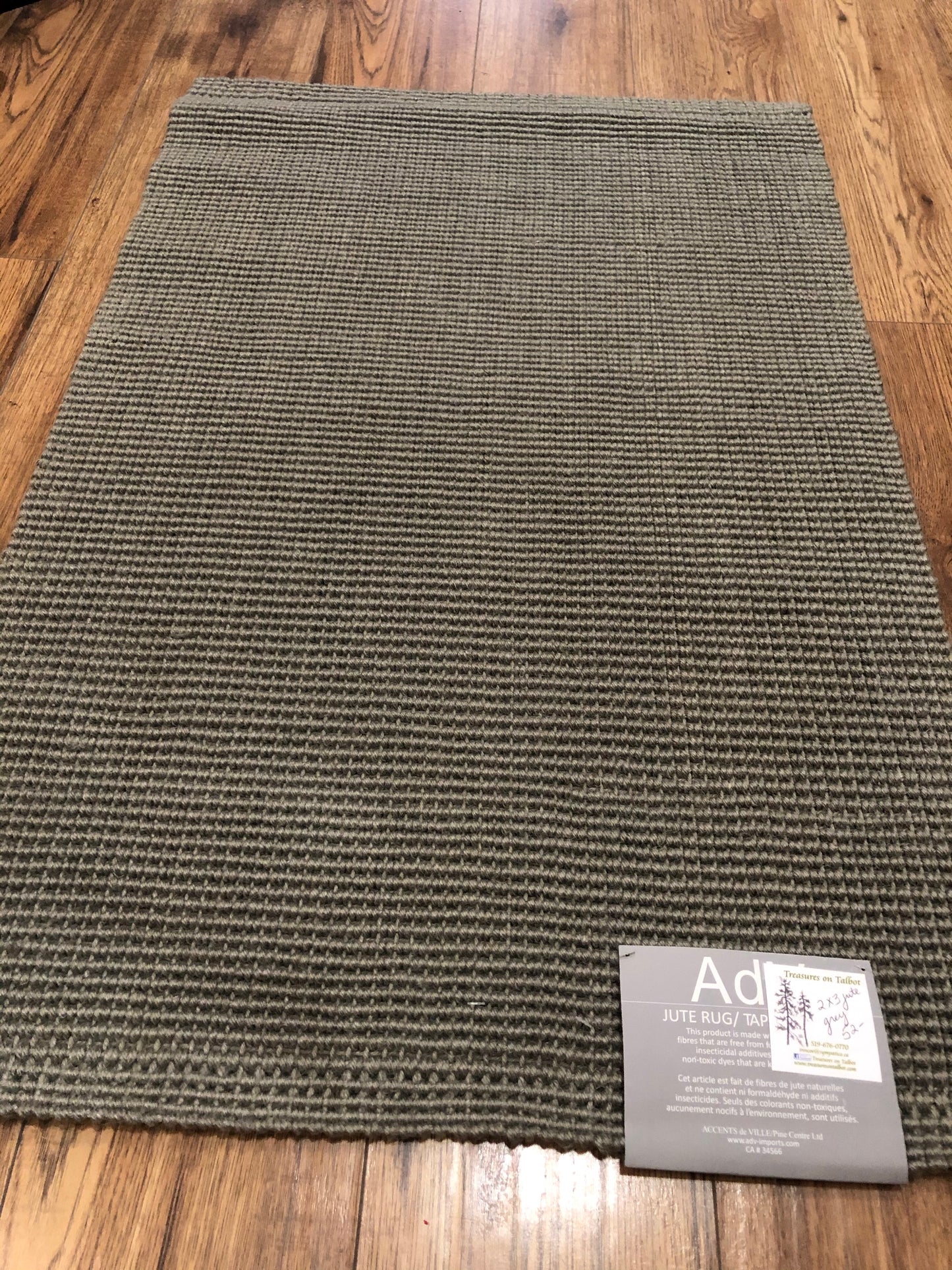 Rug Jute Boucle Grey Rug