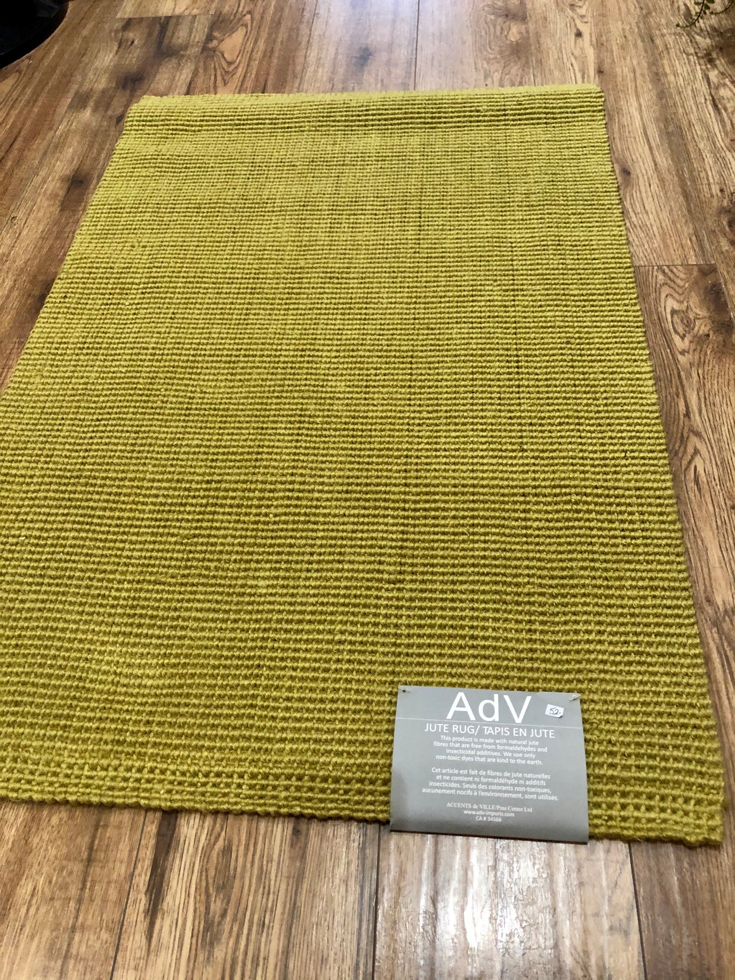 Rug Jute Boucle Green