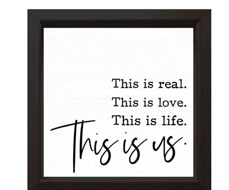 This is Us Plaque