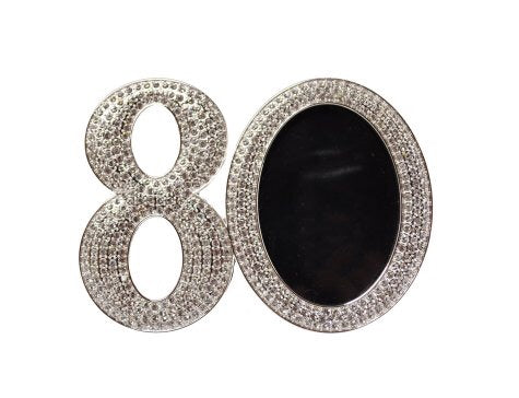 80 Frame Silver and Crystal Frame