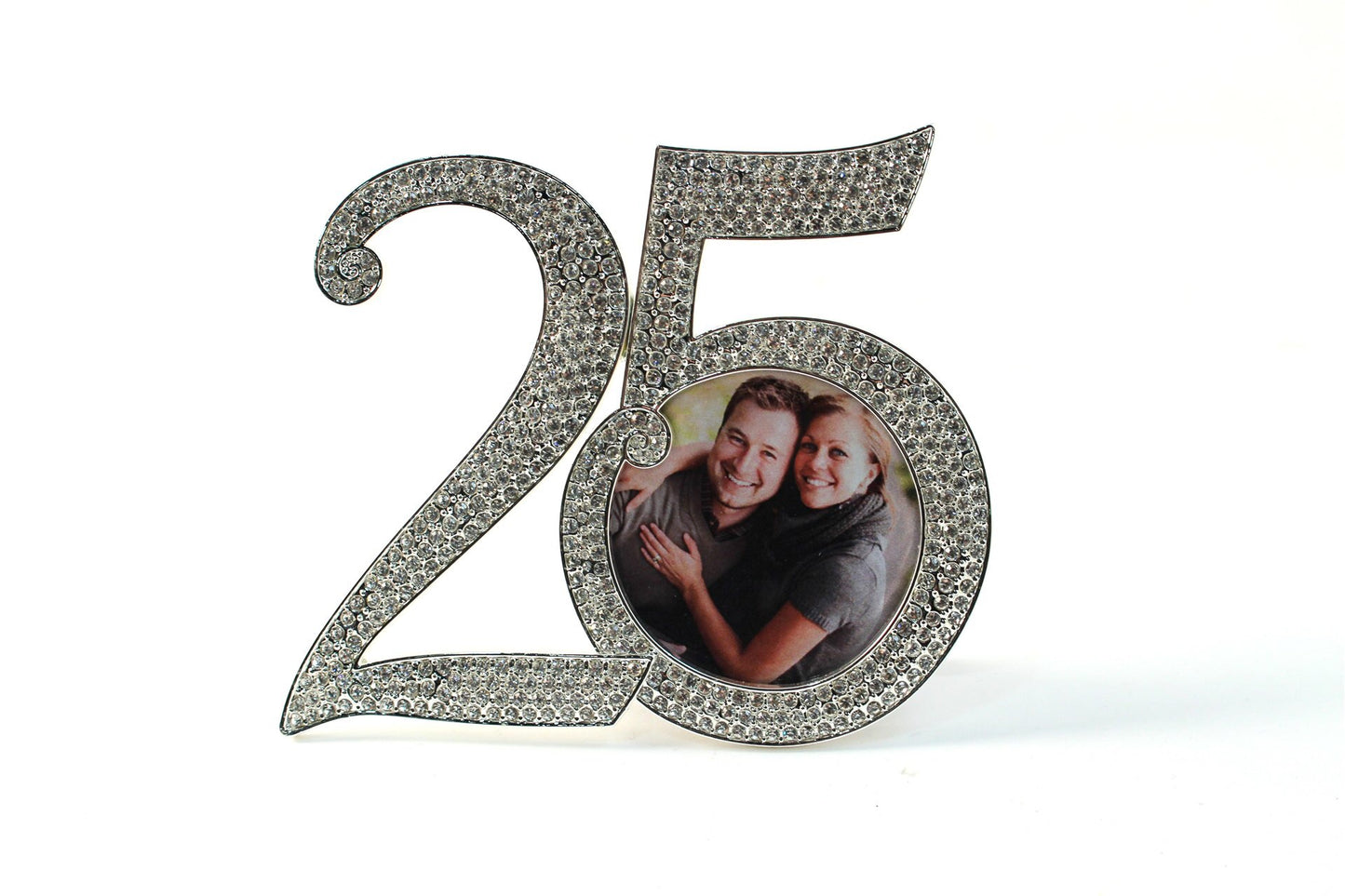 25 Frame Silver Frame with Crystals