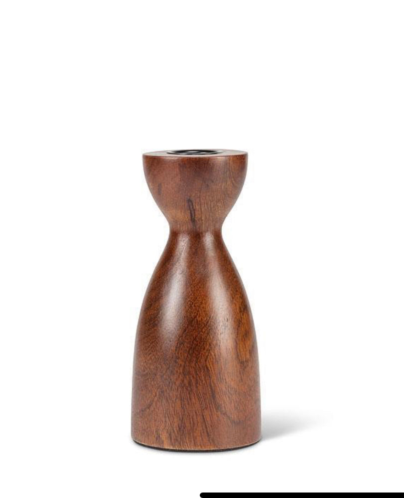 Walnut Small Curvy Candle Holder