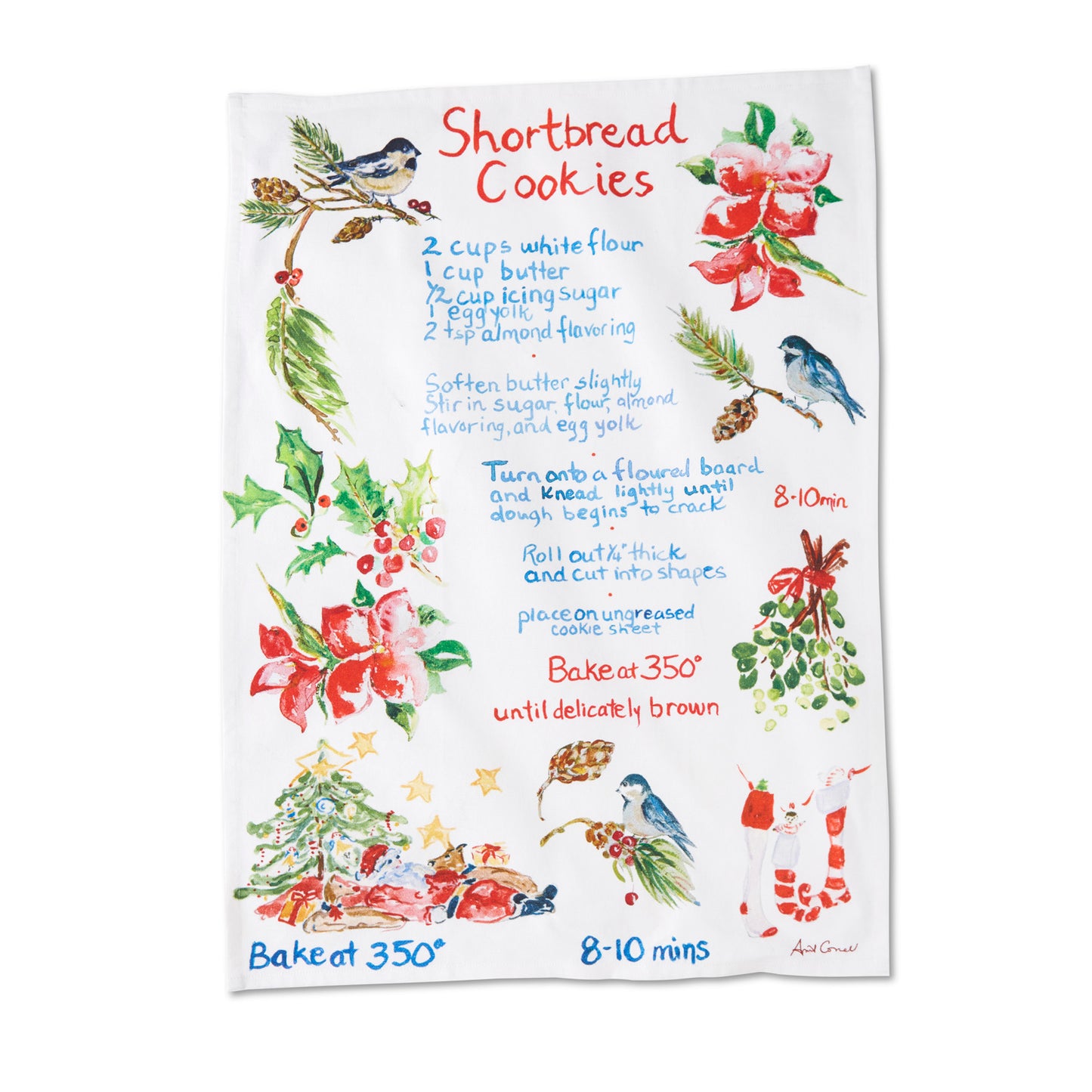 April Cornell • Tea Towel | Shortbread Recipe