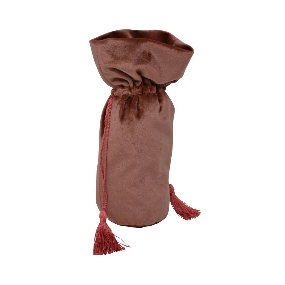 Wine Bag - Pink Velvet