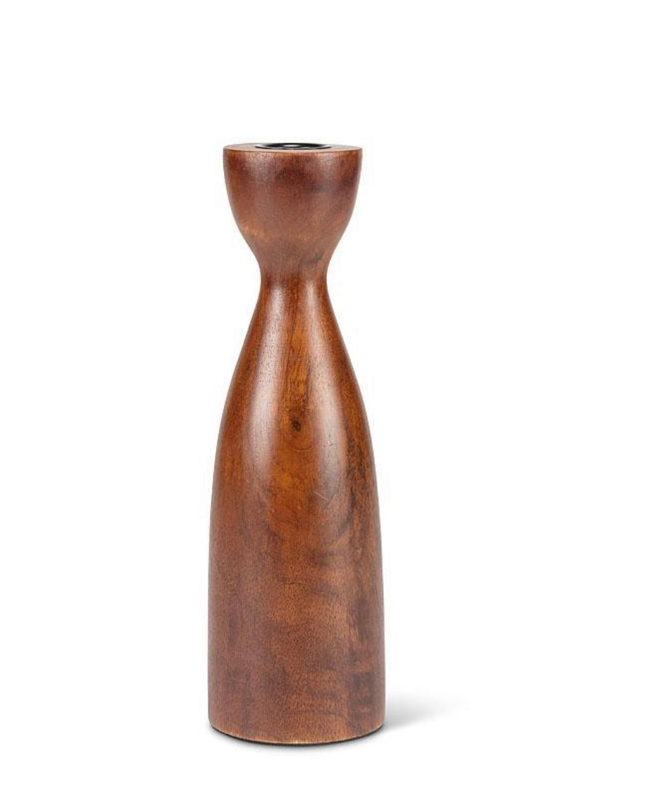 Walnut Large Curvy Candle Holder