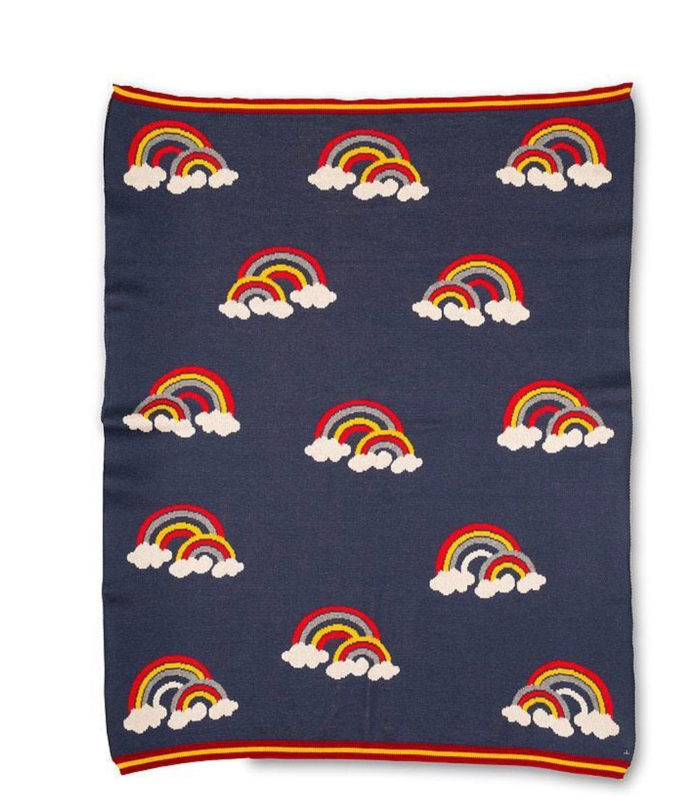 Rainbow Baby Throw