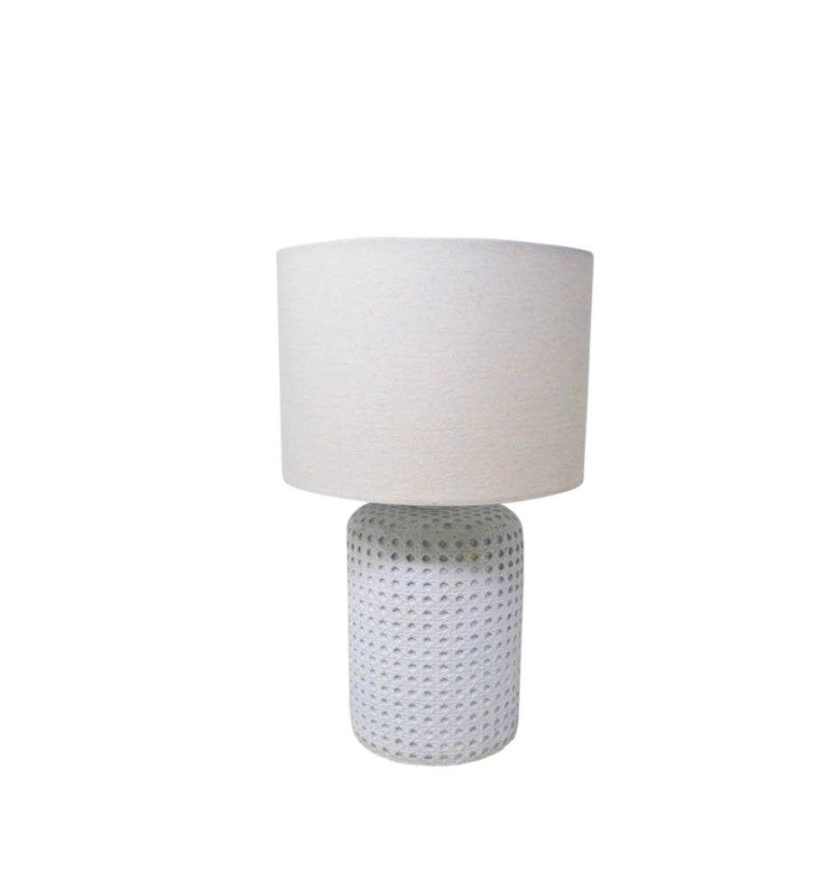 Textured White Lamp