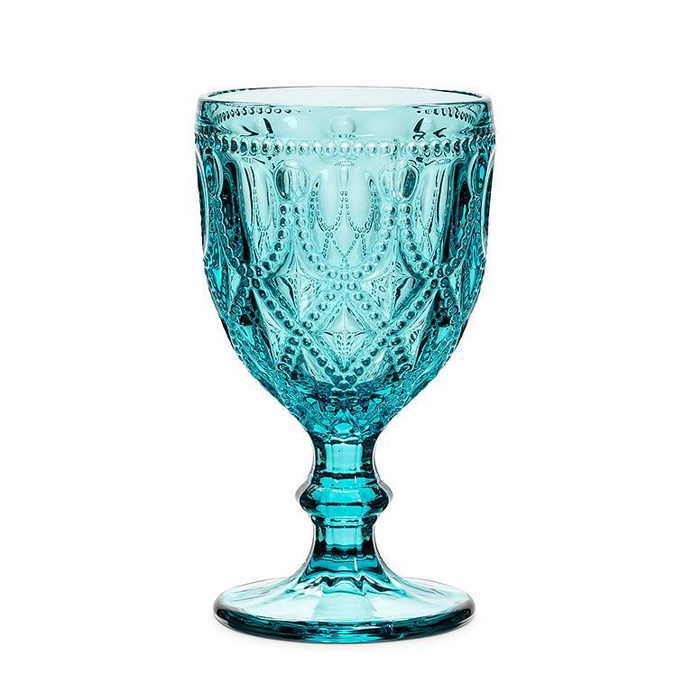 Abbott • Jewel and Bead Pattern Wine Glass