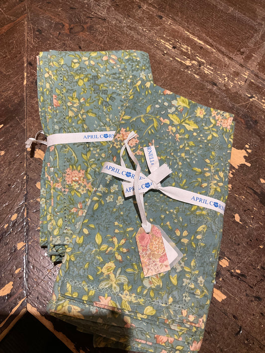 April Cornell Country Blue Penelope Set of 4 napkins