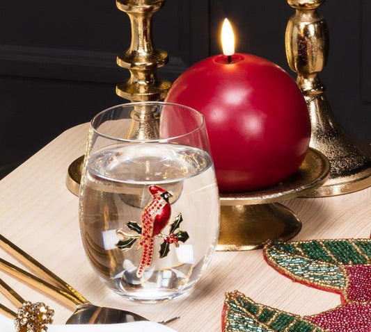 Cardinal stemless wine glasses