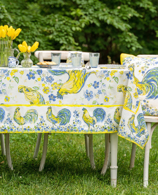 April Cornell Provence Rooster 54” Tablecloth