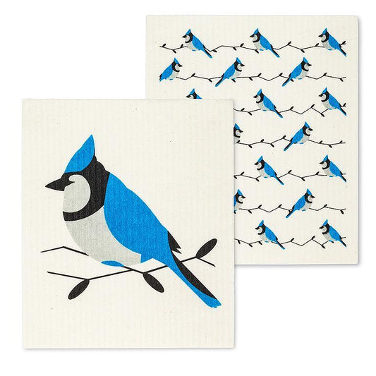Abbott • Blue Jay Dishcloths. Set of 2