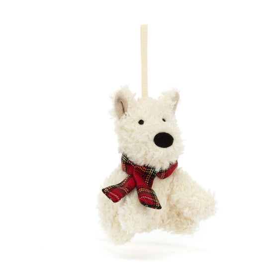 JellyCat Munro Scottie Dog Ornament