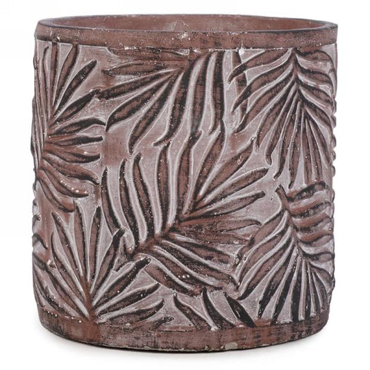 Planter with Leaf Design