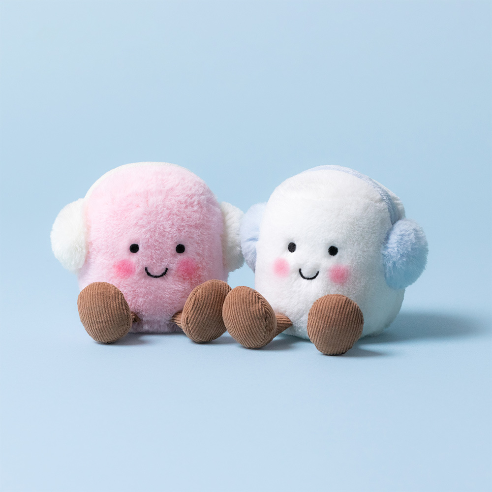Jellycat • Amuseables Toastie Pink And White Marshmallows