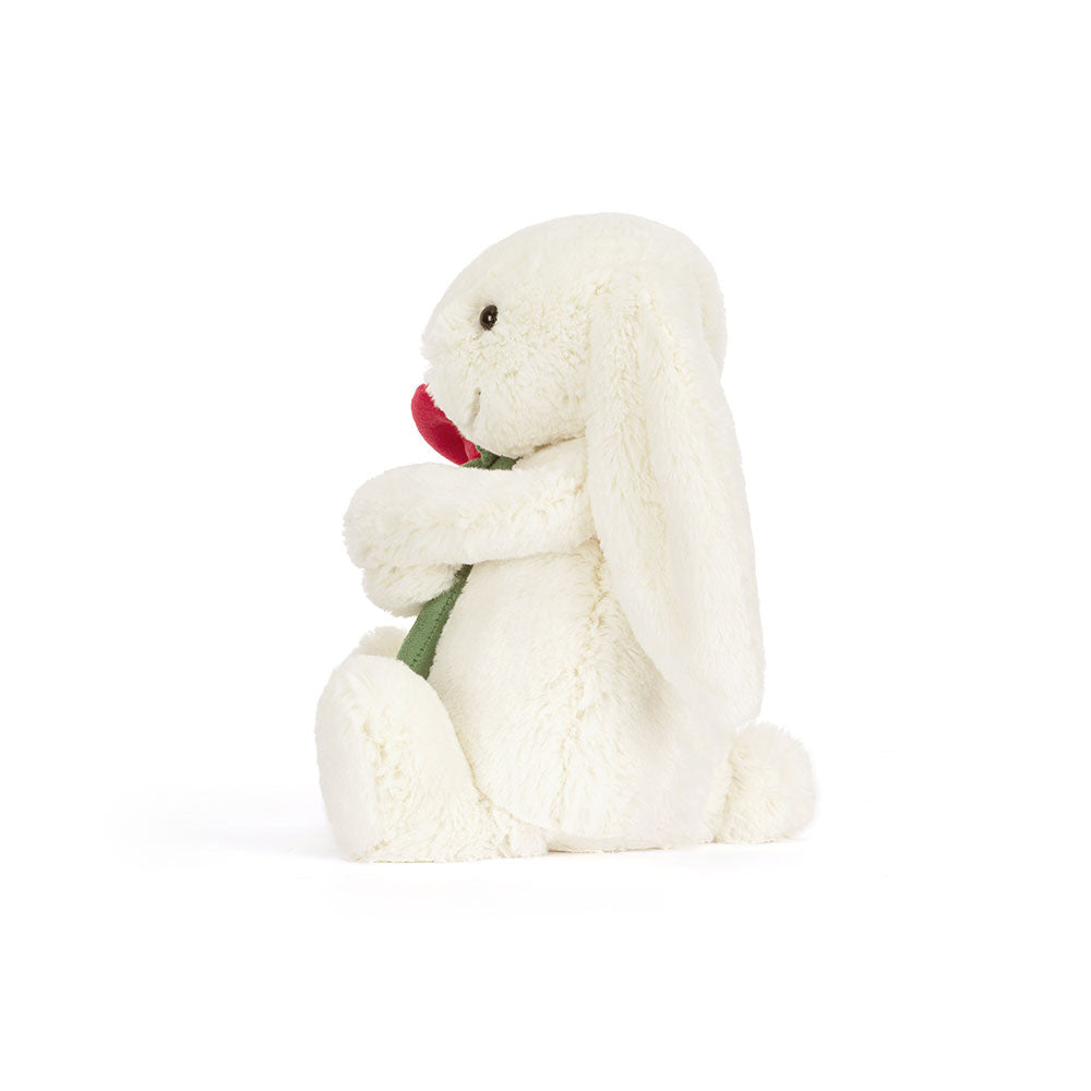 Jellycat • Cream Bunny With Rose