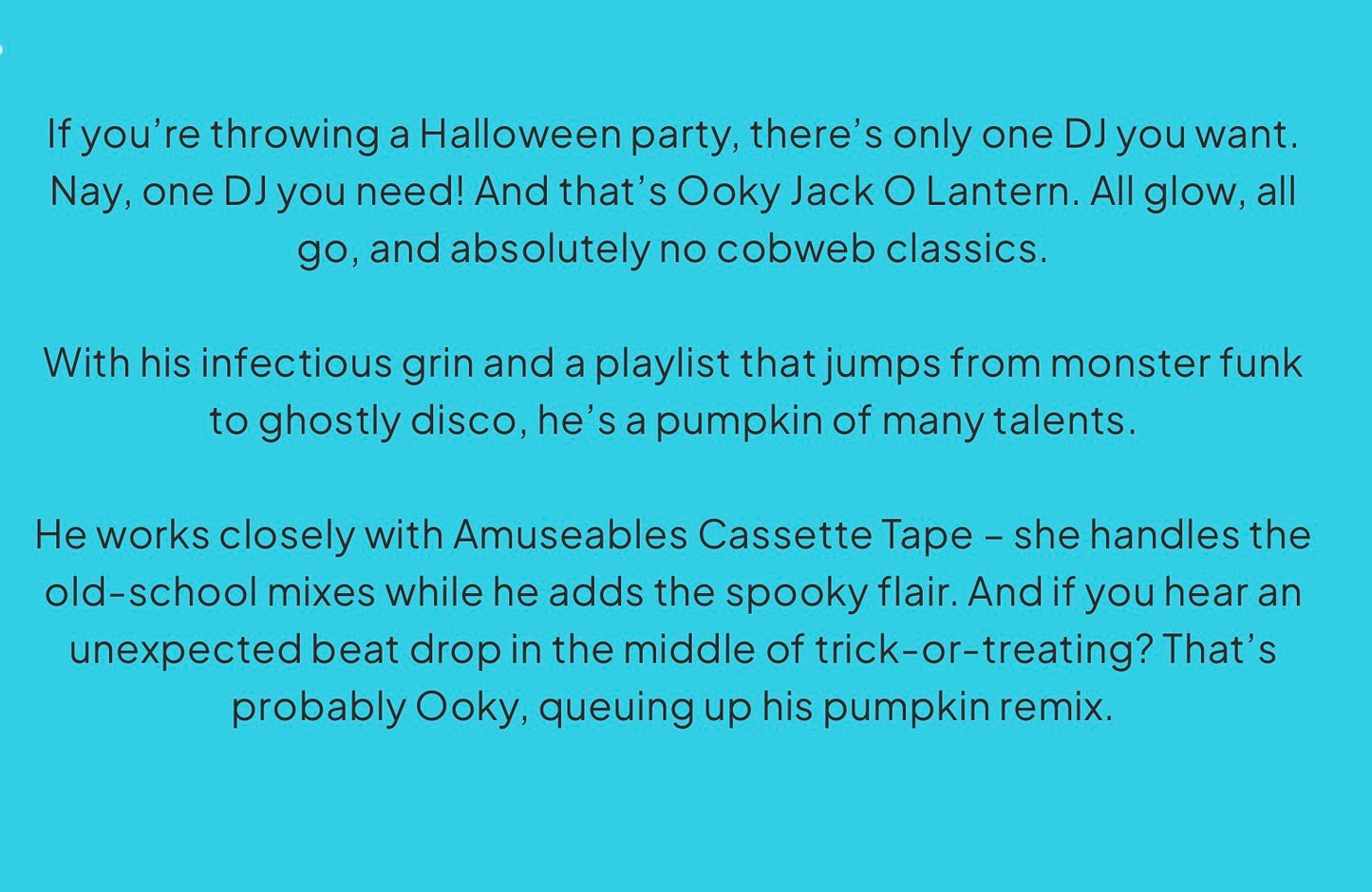 JellyCat Amuseables Ooky Jack O’ Lantern