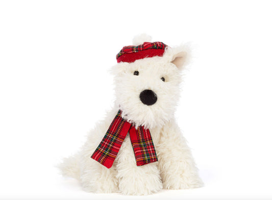 JellyCat Winter Warmer Munro Scottie Dog