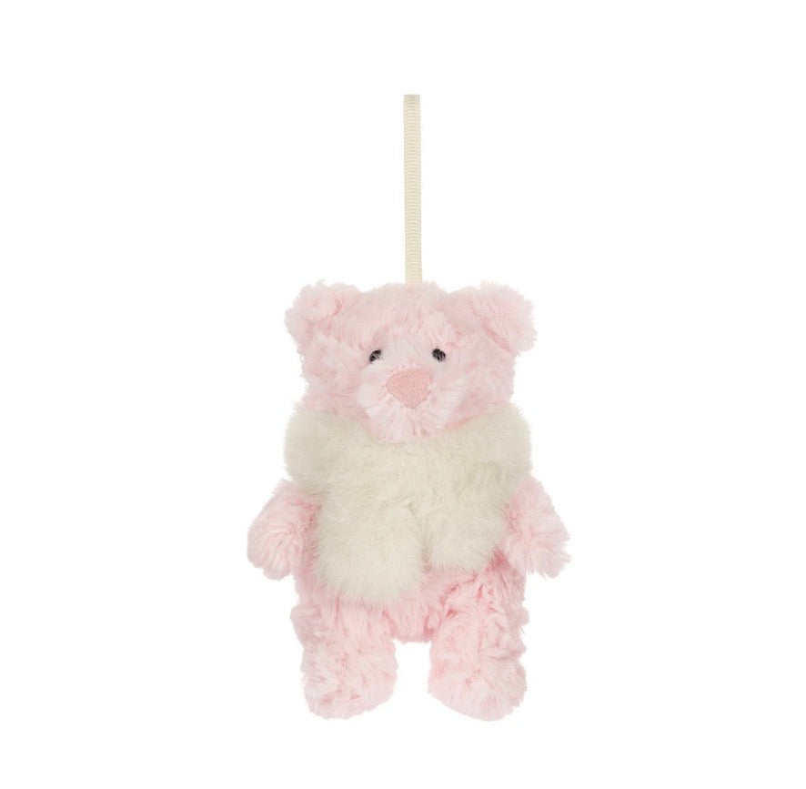 JellyCat Leola Bear Winter Warmer Decoration
