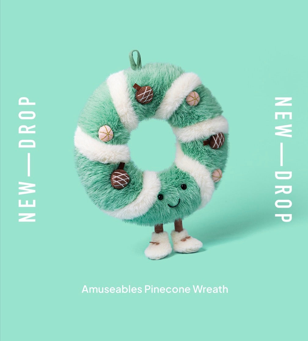 JellyCat Amuseables Pine Cone Wreath