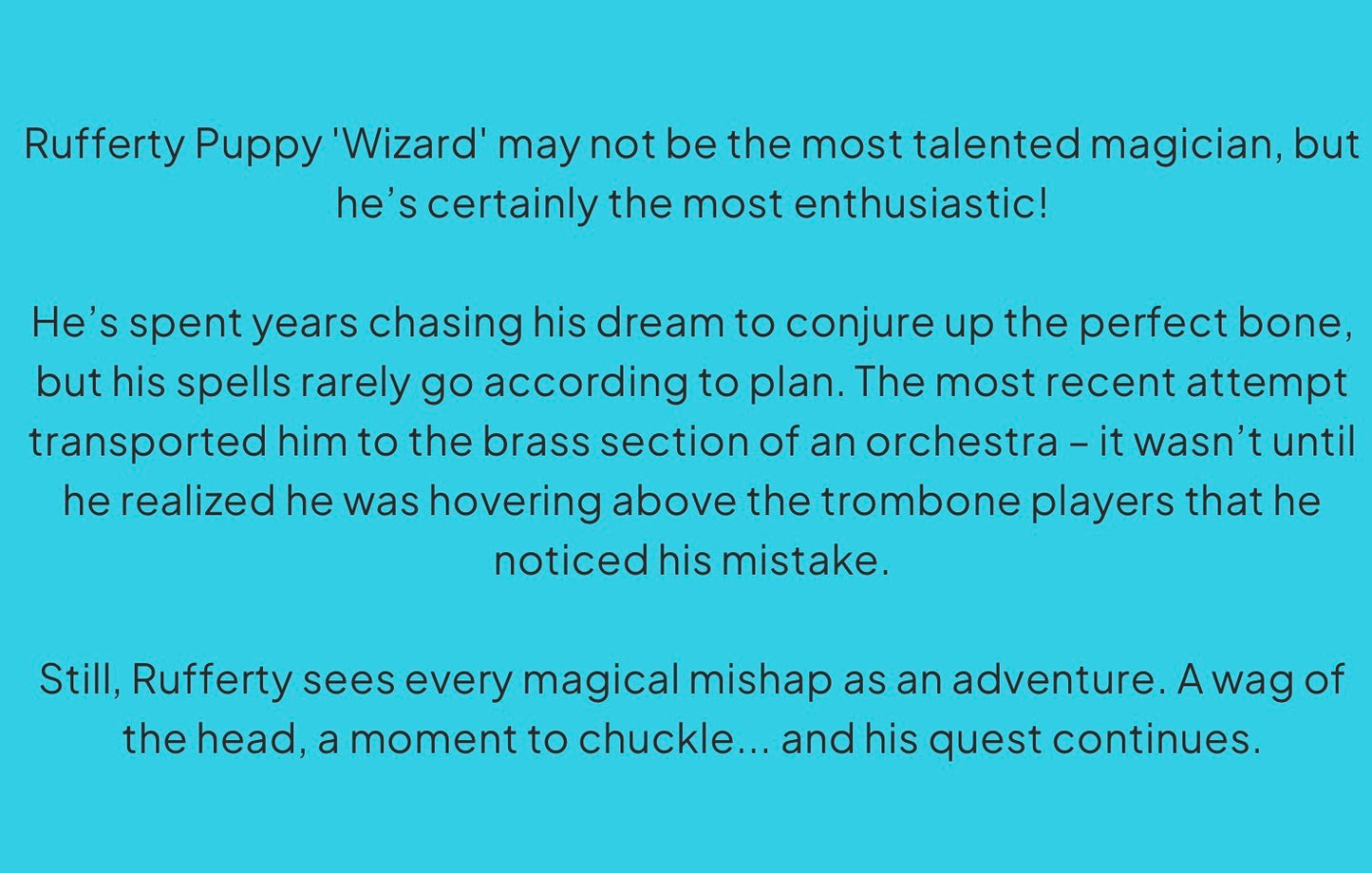 JellyCat Rufferty Puppy Wizard