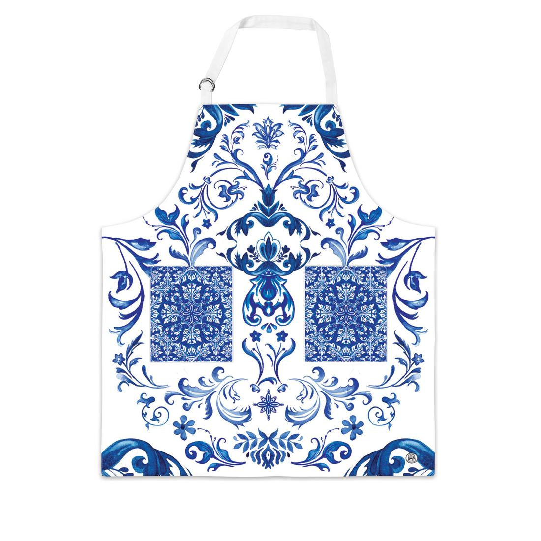 Michel Design Works • Cotton Apron – Indigo Seas
