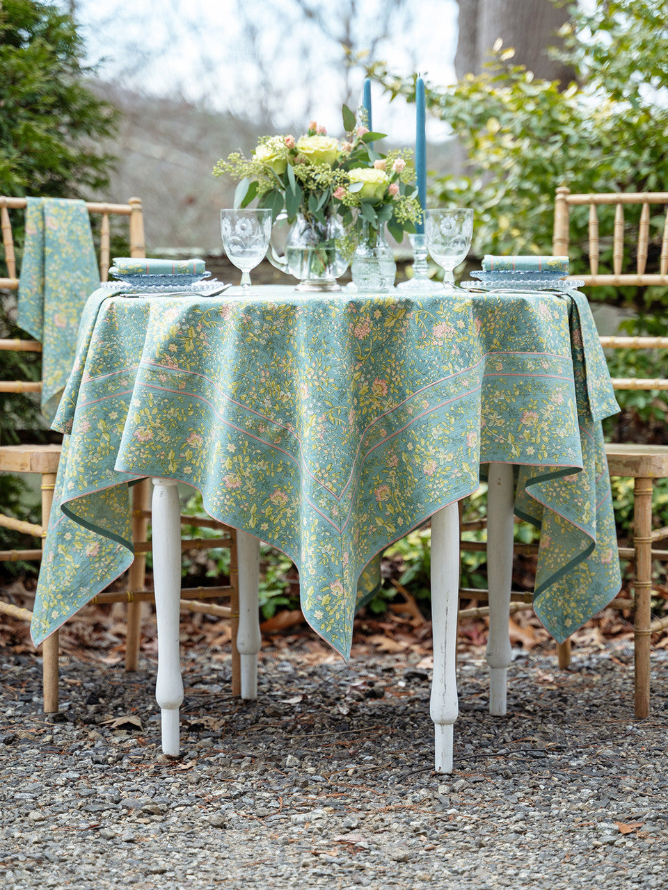 April Cornell • 54" Tablecloth | Penelope Country – Blue