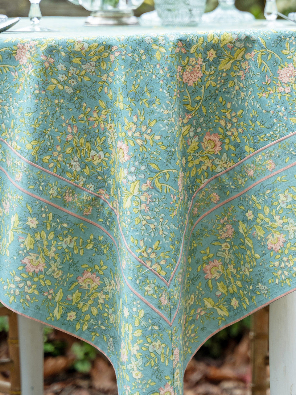 April Cornell • 54" Tablecloth | Penelope Country – Blue