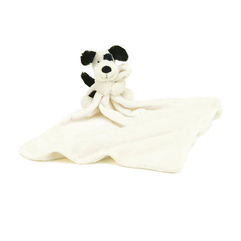 Jellycat • Bashful Black & Cream Puppy Soother