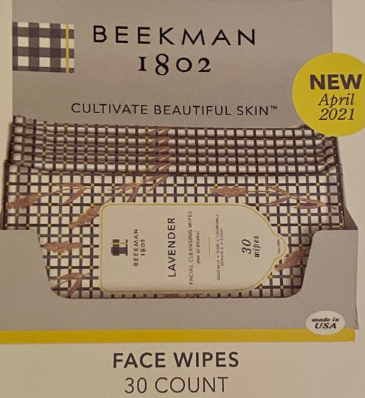 Beekman 1802 Lavender Facial Wipes