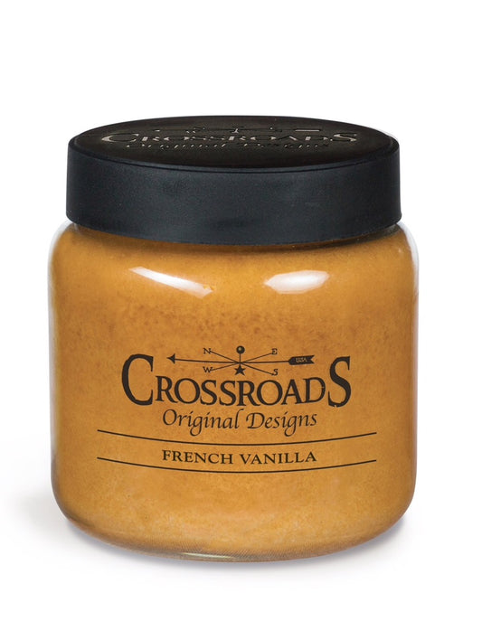 Crossroads 16 oz Jar Candle French Vanilla