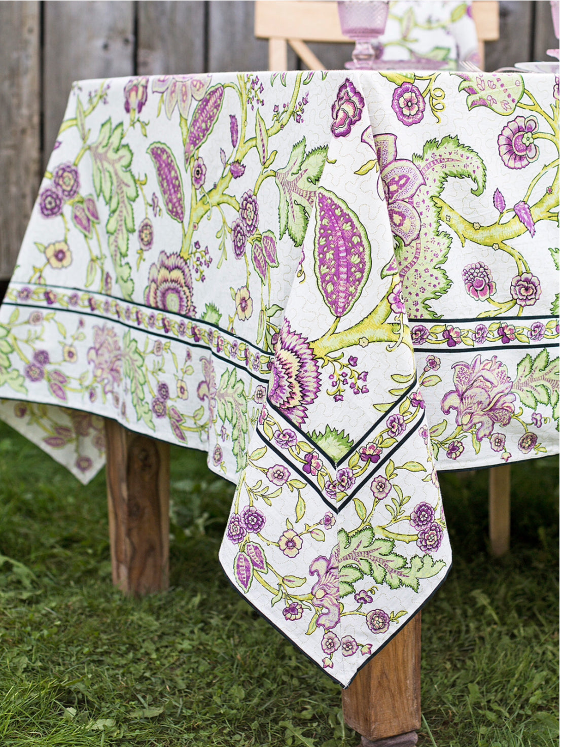 April Cornell Jacobean Garden Tablecloth