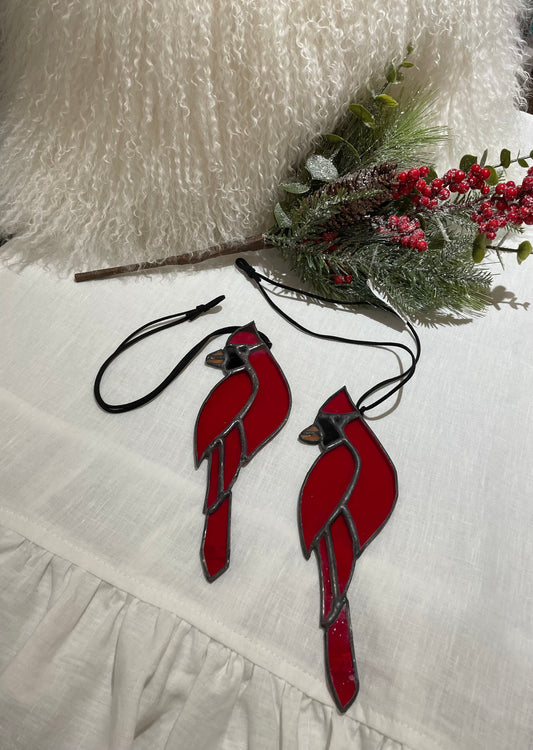 Stained Glass Cardinal