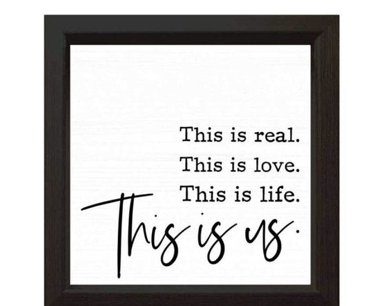 This is Us Plaque
