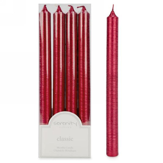 Set of 4 Red Candles