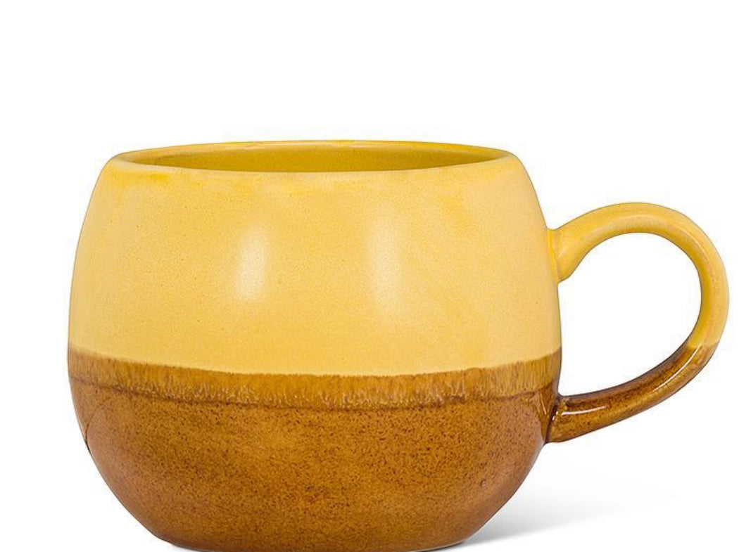 Yellow and Brown Ball style mug