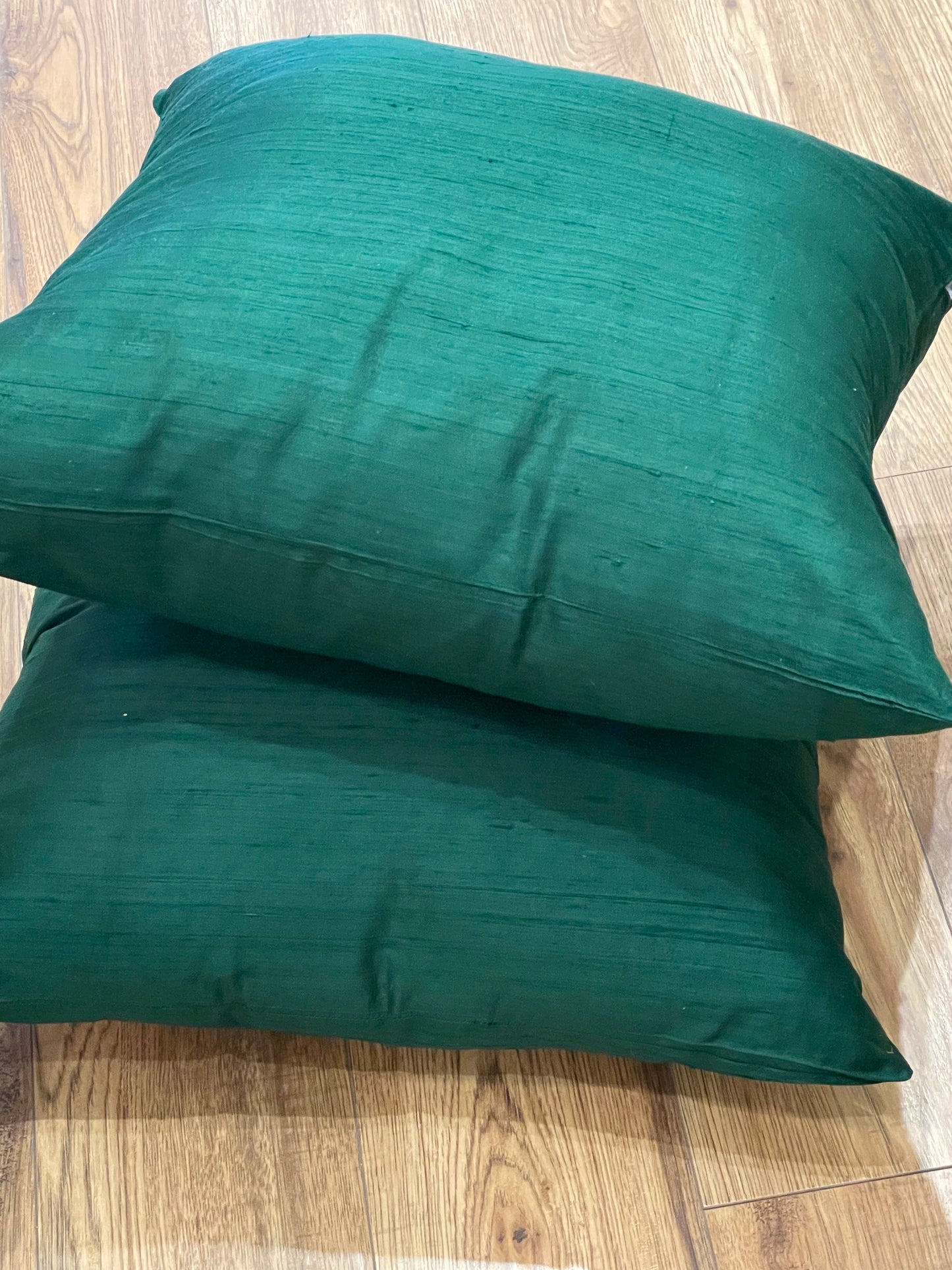 Green Silk Cushion