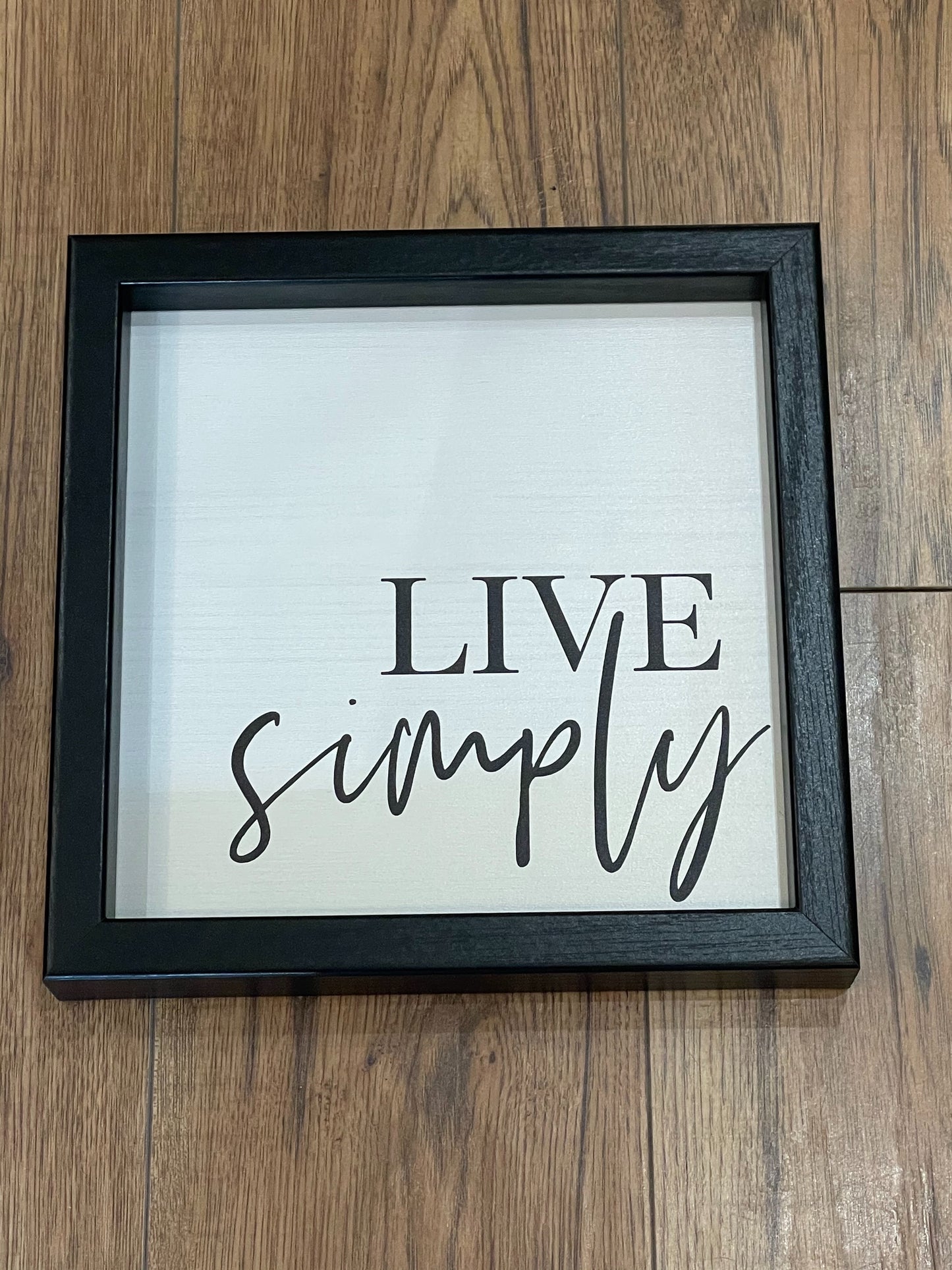 Wood Wall Plaque Live Simply
